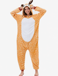 [Custom ] NUOLE Reindeer & Deer Kigurumi Onesie - Animal Cosplay Costume Pajamas for Halloween, Christmas, Easter, Adults & Kids