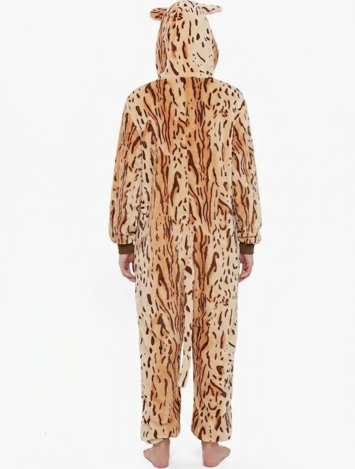 [Custom ] NUOLE Cat Kigurumi Onesie - Animal Cosplay Costume Pajamas with Ears & Tail for Halloween, Christmas, Easter, Adults & Kids