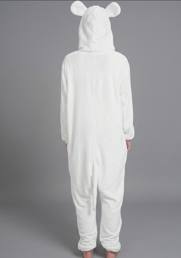 [Custom ] NUOLE Mouse Kigurumi Onesie - Animal Cosplay Costume Pajamas with Ears & Tail for Halloween, Christmas, Easter, Adults & Kids