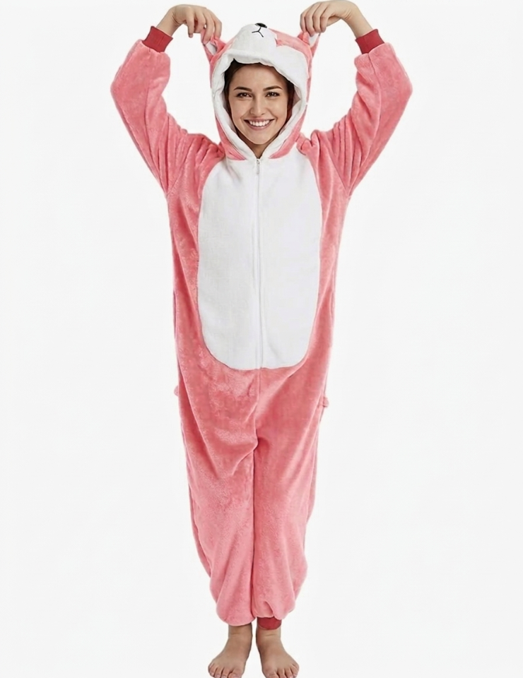 [Custom ] NUOLE Husky Kigurumi Onesie - Animal Cosplay Costume Pajamas for Halloween, Christmas, Easter, Adults & Kids